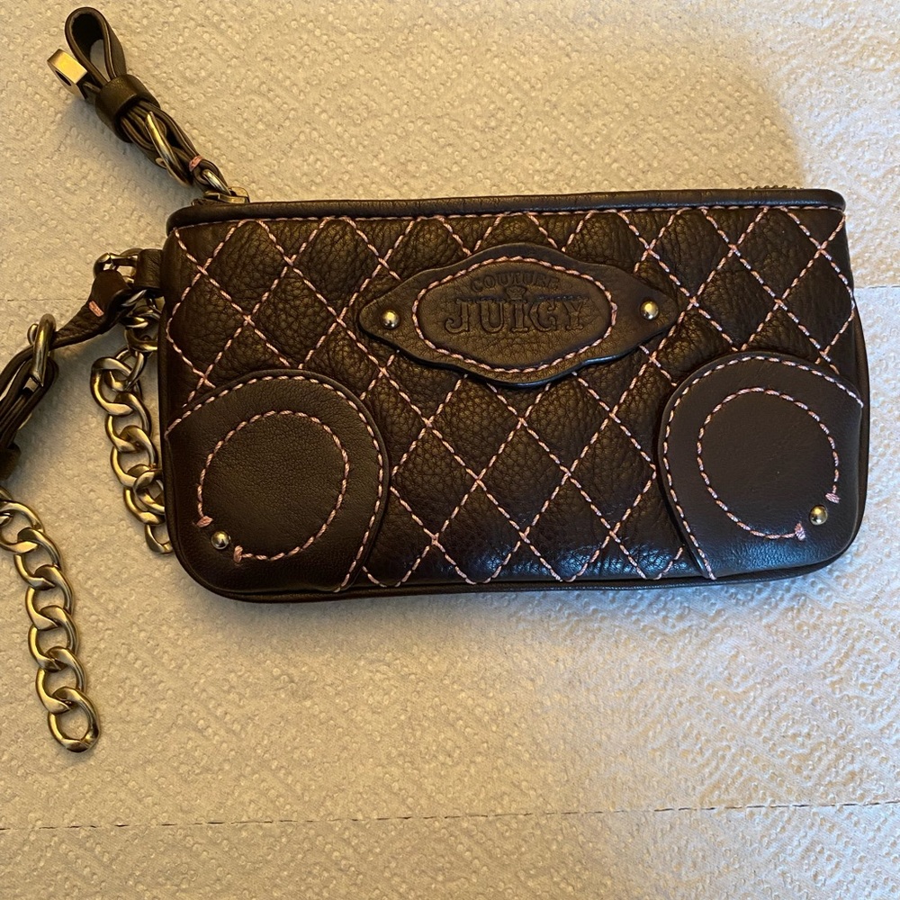 Juicy Couture Brown Key Card Holder